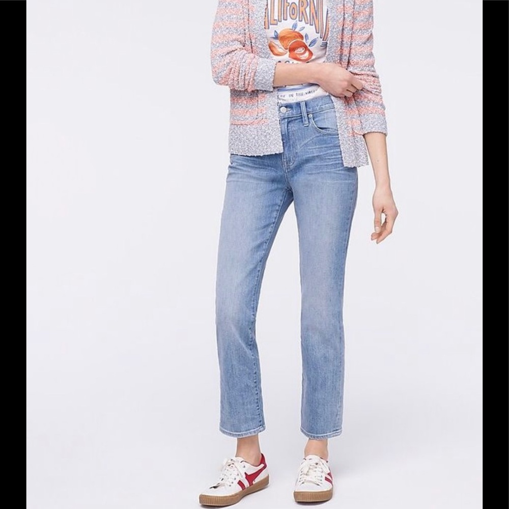 NWT J. Crew Slim Boyfriend Jean in Ocean Surf Wash